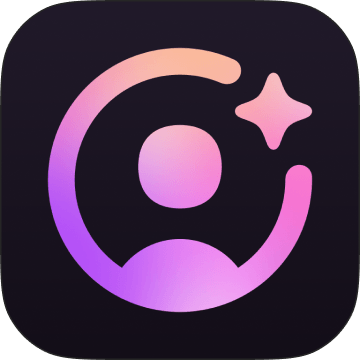 Setters app icon for the A/B test: a creator in a ring