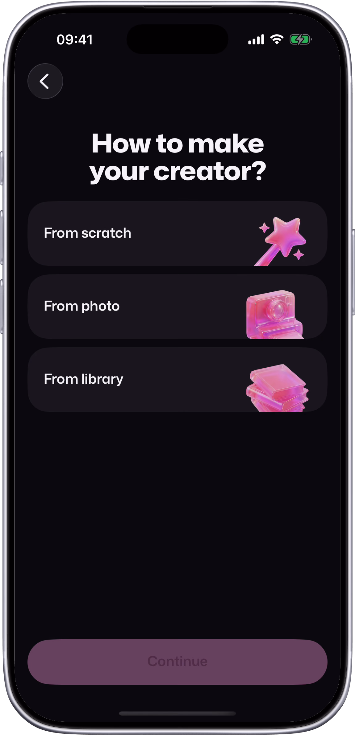 Setters: making a new creator from scratch, a woman in her twenties in casual clothes, from her look to her page