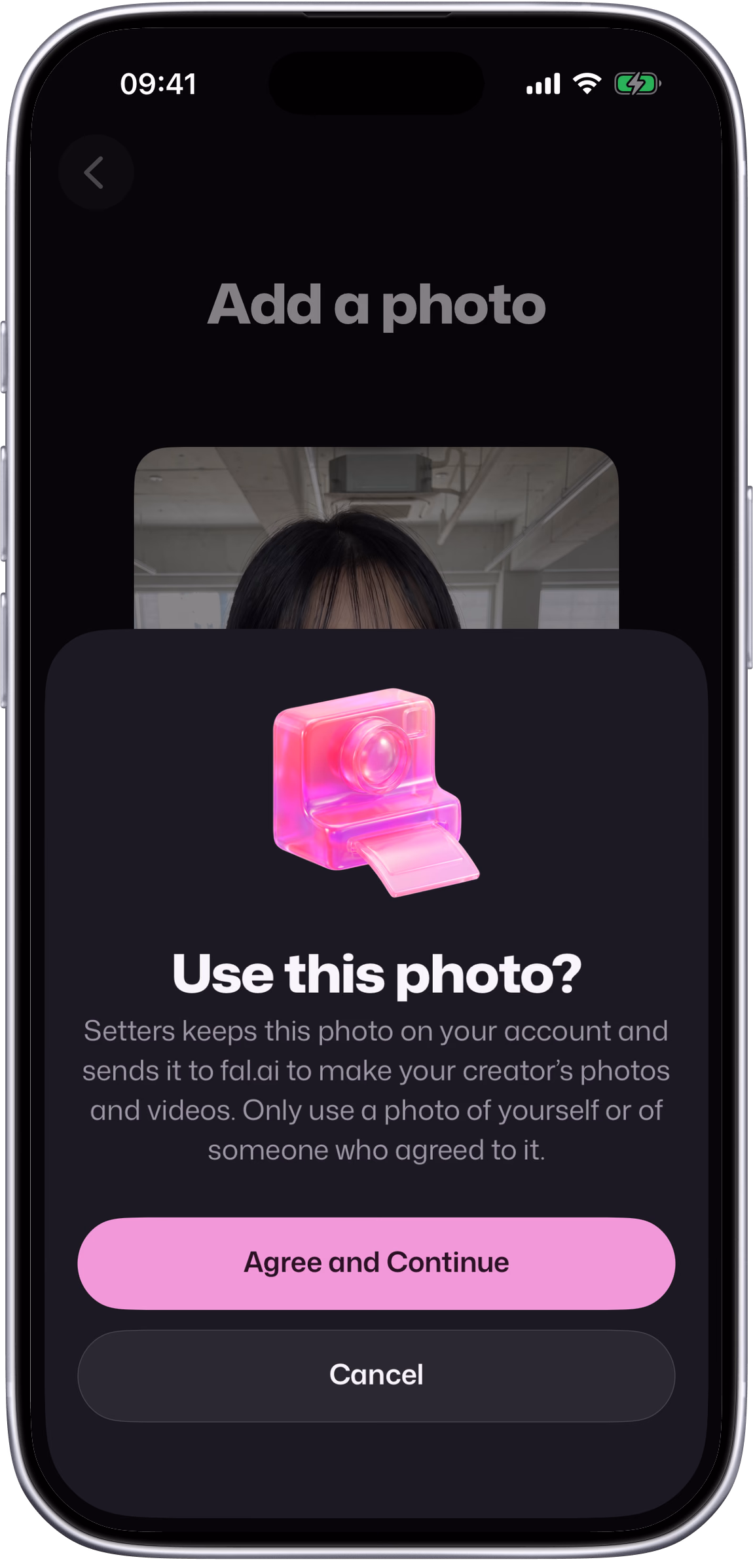 Setters: use this photo? Only a photo of yourself or of someone who agreed